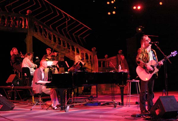 Ethel, Joe Jackson and Todd Rundgren at the Delacorte Theater, New York City, 24 Aug 2004