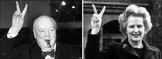 Winston Churchill; Margaret Thatcher